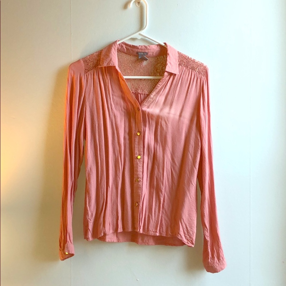 Coral blouse